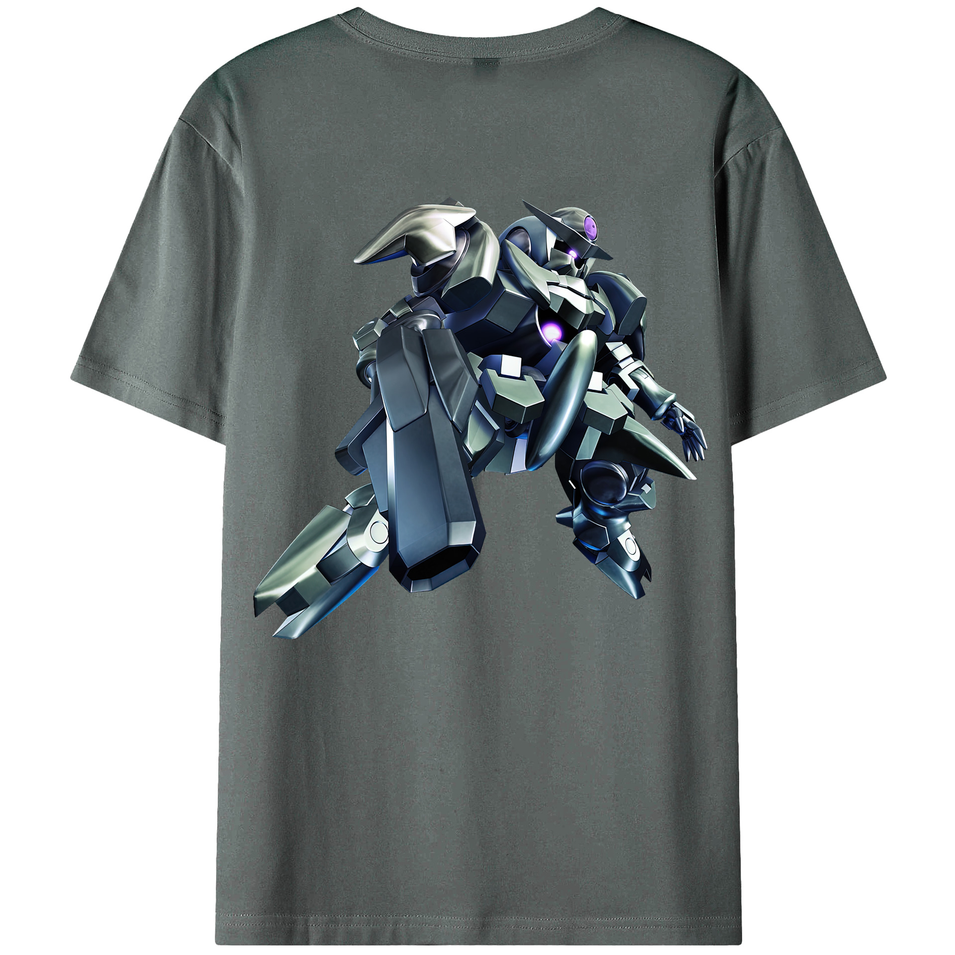 （画像用） 機動戦士ガンダム Mobile Suit Gundam 綿100％ メンズ半袖Tシャツ（バックプリント） 通気性